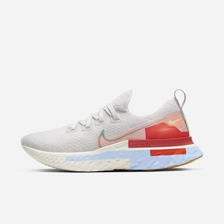 Adidasi Alergare Nike React Infinity Run Flyknit Premium Dama Platină Albastri Portocalii Albastru D